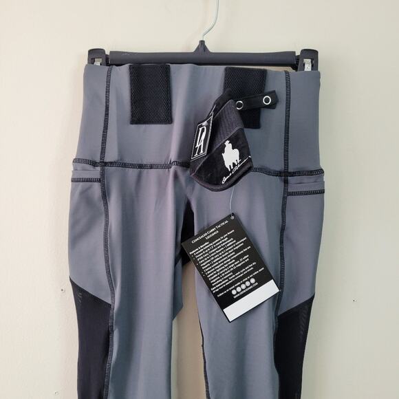 Dene Adams Concealed Carry Tactical Leggings Grey XS - Picture 2 of 8